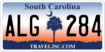 SC license plate ALG284