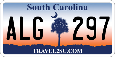 SC license plate ALG297