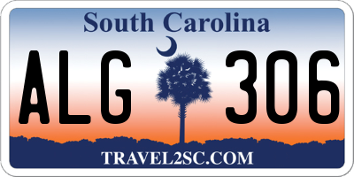 SC license plate ALG306