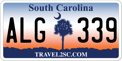 SC license plate ALG339