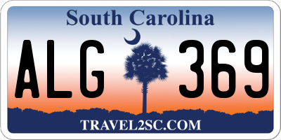 SC license plate ALG369