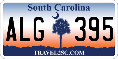 SC license plate ALG395