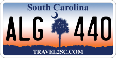 SC license plate ALG440