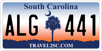 SC license plate ALG441