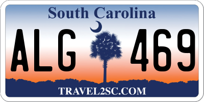SC license plate ALG469