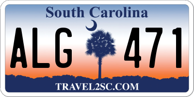 SC license plate ALG471