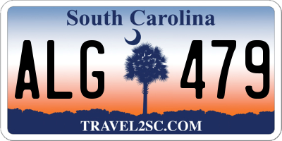 SC license plate ALG479