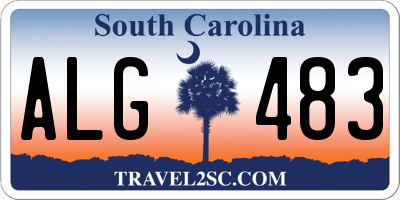 SC license plate ALG483