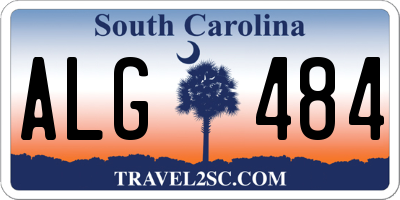 SC license plate ALG484