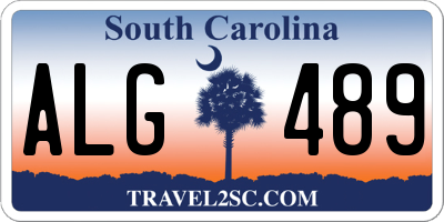 SC license plate ALG489