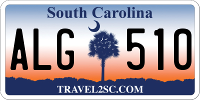 SC license plate ALG510