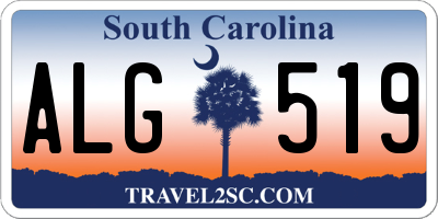 SC license plate ALG519