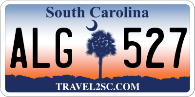 SC license plate ALG527