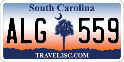 SC license plate ALG559