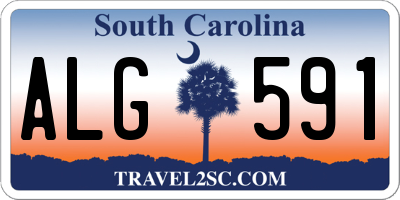 SC license plate ALG591