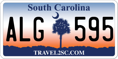 SC license plate ALG595