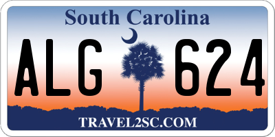 SC license plate ALG624