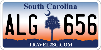 SC license plate ALG656