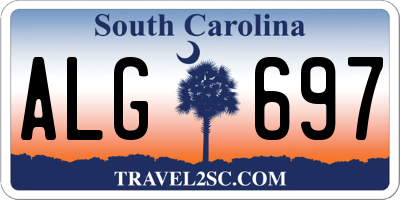 SC license plate ALG697