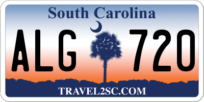 SC license plate ALG720
