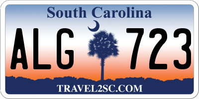 SC license plate ALG723