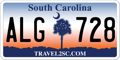 SC license plate ALG728