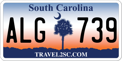 SC license plate ALG739