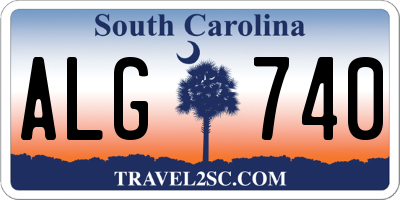 SC license plate ALG740