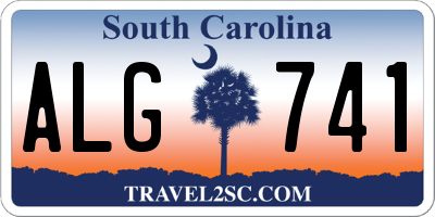 SC license plate ALG741