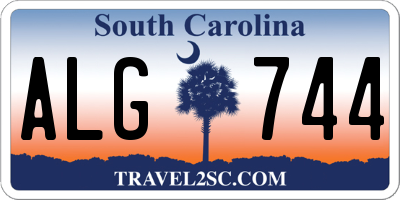 SC license plate ALG744