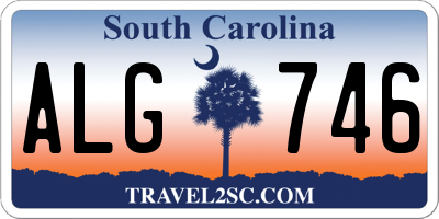 SC license plate ALG746