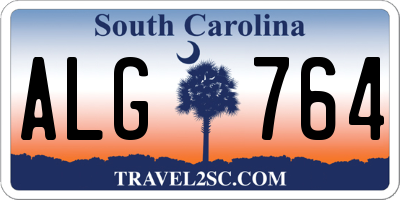 SC license plate ALG764