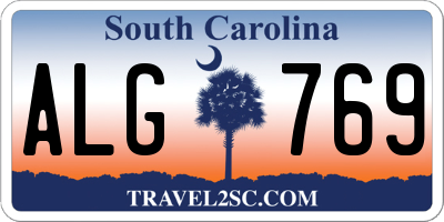 SC license plate ALG769