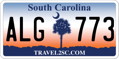 SC license plate ALG773
