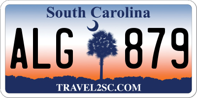 SC license plate ALG879