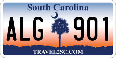 SC license plate ALG901