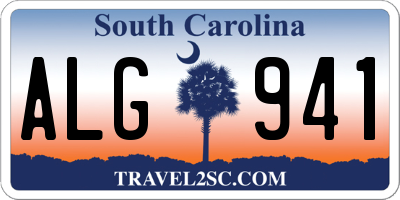 SC license plate ALG941