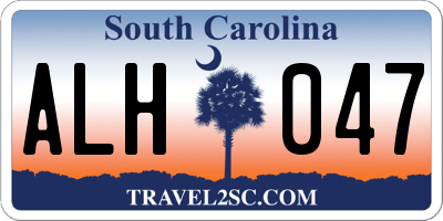 SC license plate ALH047