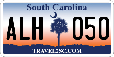 SC license plate ALH050