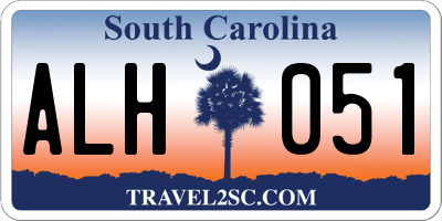 SC license plate ALH051
