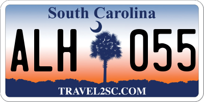 SC license plate ALH055