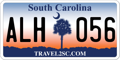 SC license plate ALH056
