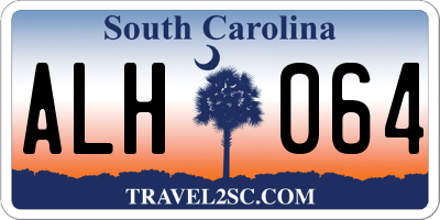 SC license plate ALH064