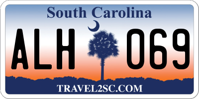 SC license plate ALH069