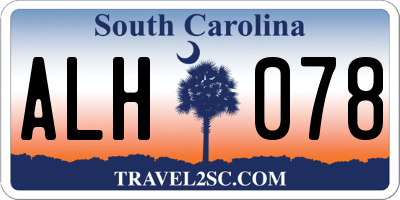 SC license plate ALH078
