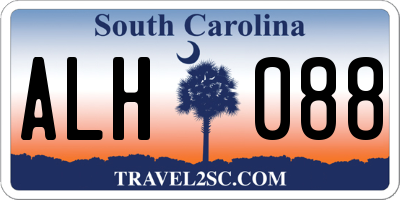 SC license plate ALH088