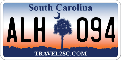 SC license plate ALH094