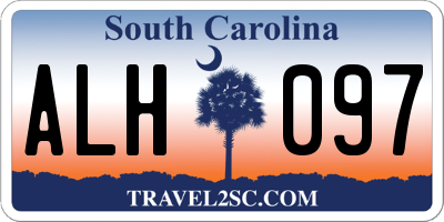 SC license plate ALH097