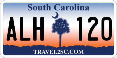 SC license plate ALH120