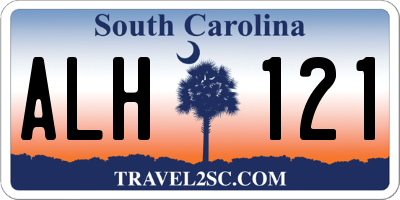 SC license plate ALH121
